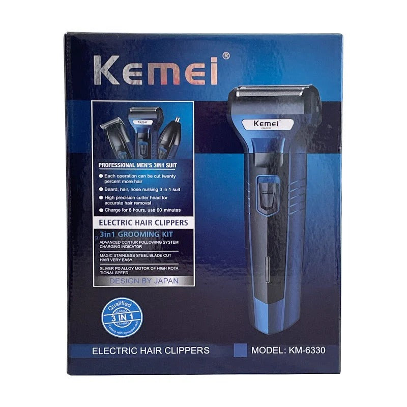 Kemei KM-6330 3-in-1 Men's Grooming Kit